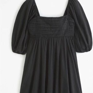 Abercrombie Black Puff Sleeve Dress